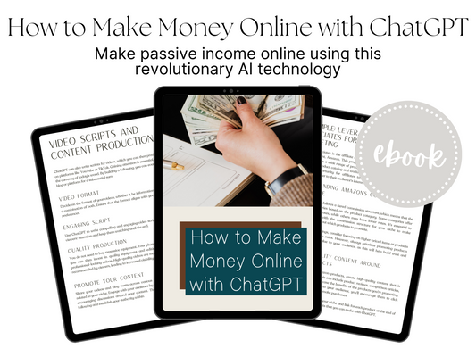 How to Make Money Online With ChatGPT Ebook